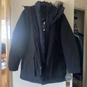 Michael Kors Men's Hooded Bib Snorkel Parka